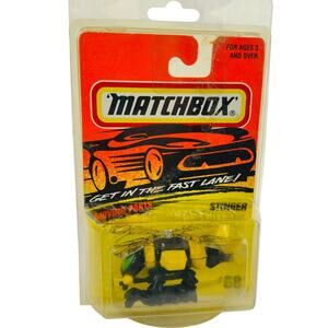 5 for $25| VTG 1996 Matchbox Yellow & Black Stinger #68‎ Bee Diecast Helicopter